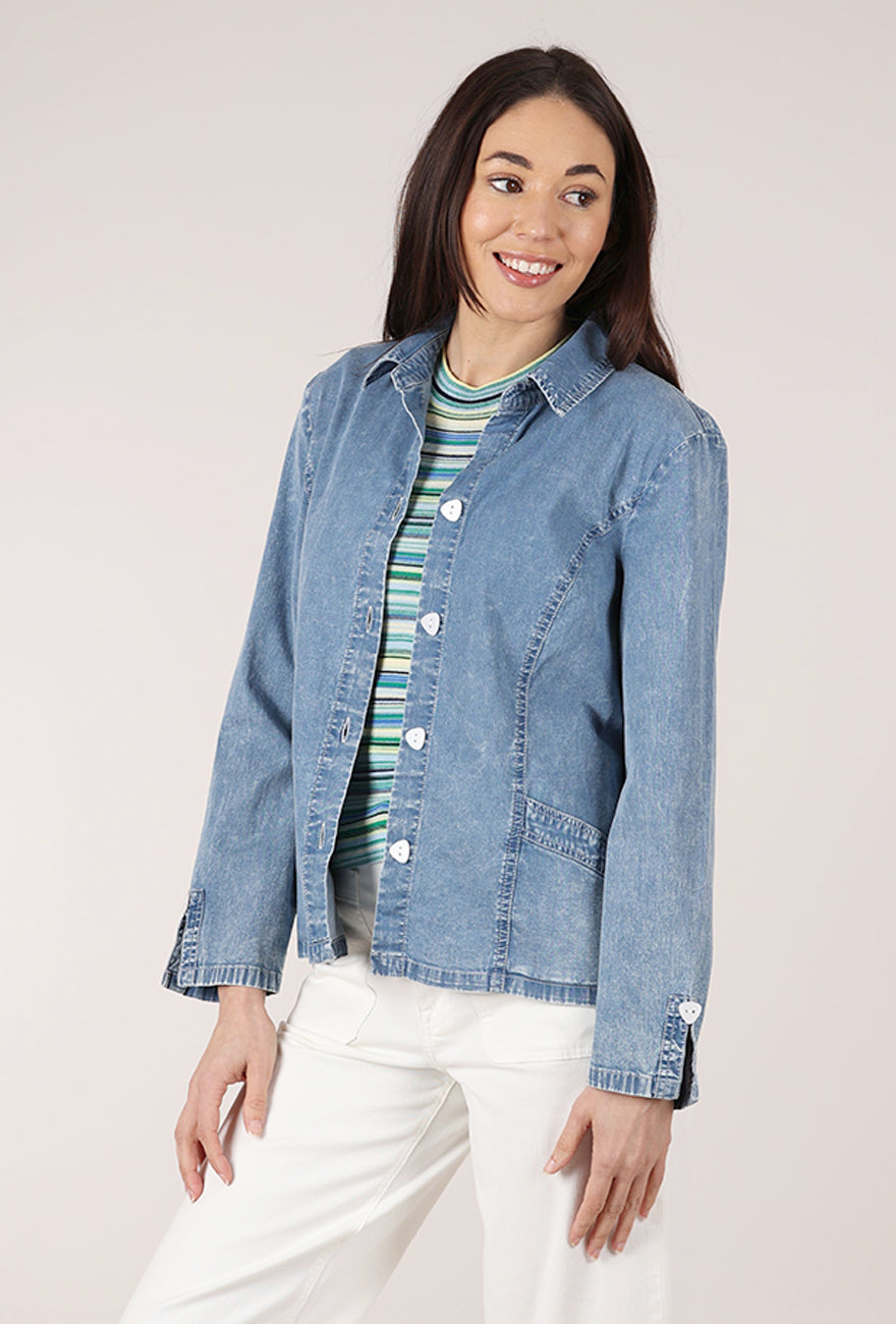 Habitat Perfect Travel Shirt Jacket, Light Denim 