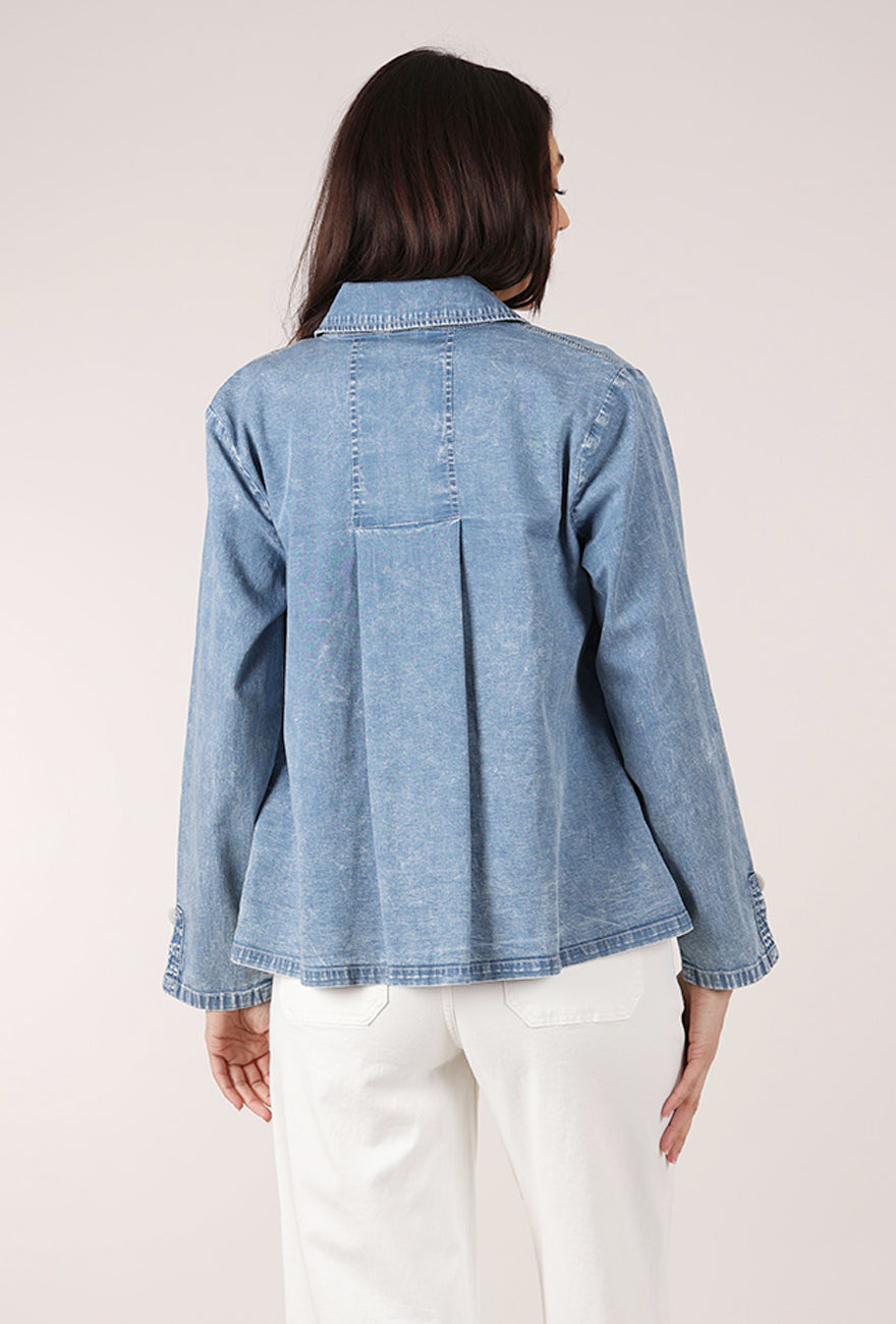 Habitat Perfect Travel Shirt Jacket, Light Denim 
