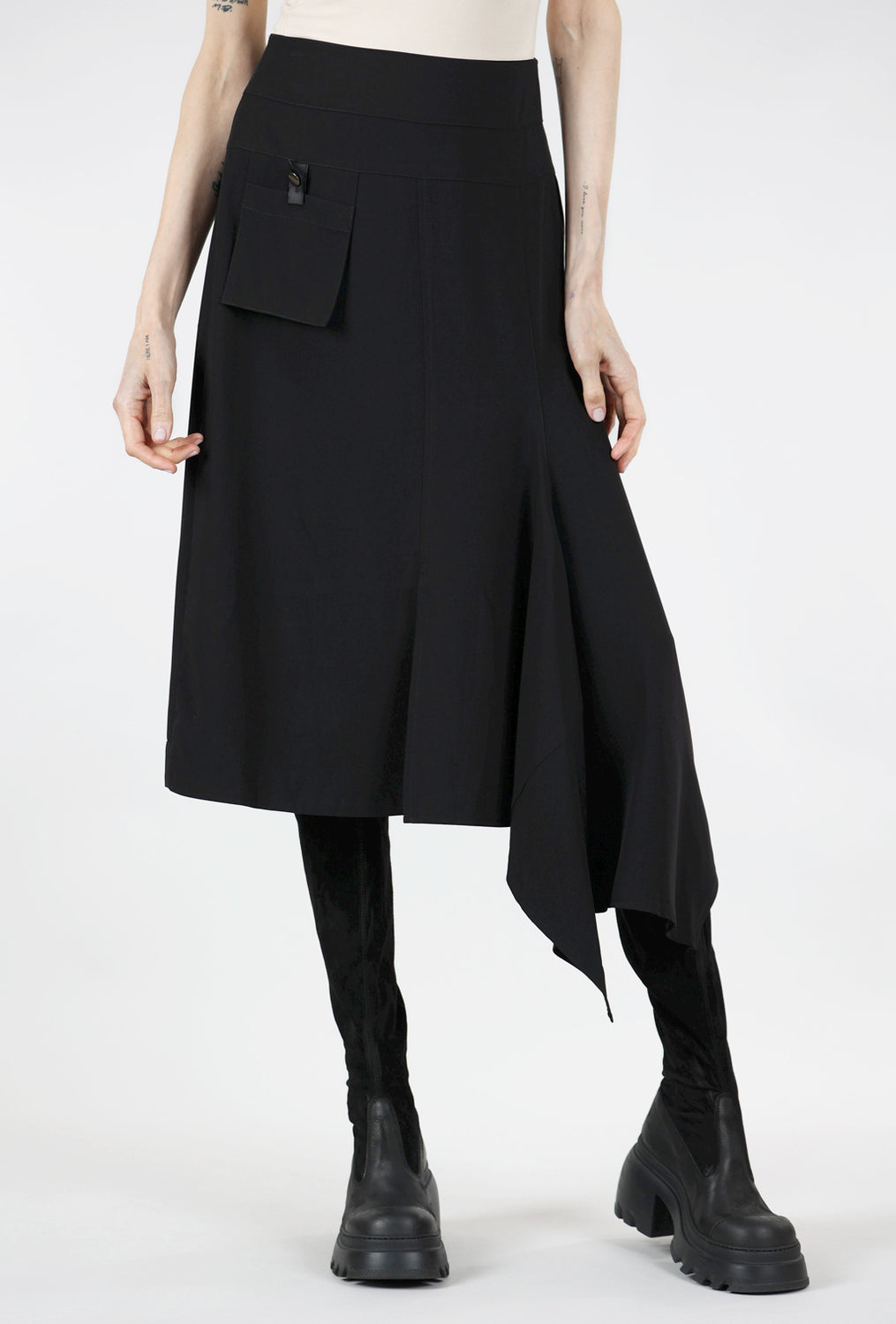 Peace of Cloth Becca Asym Skirt, Black 