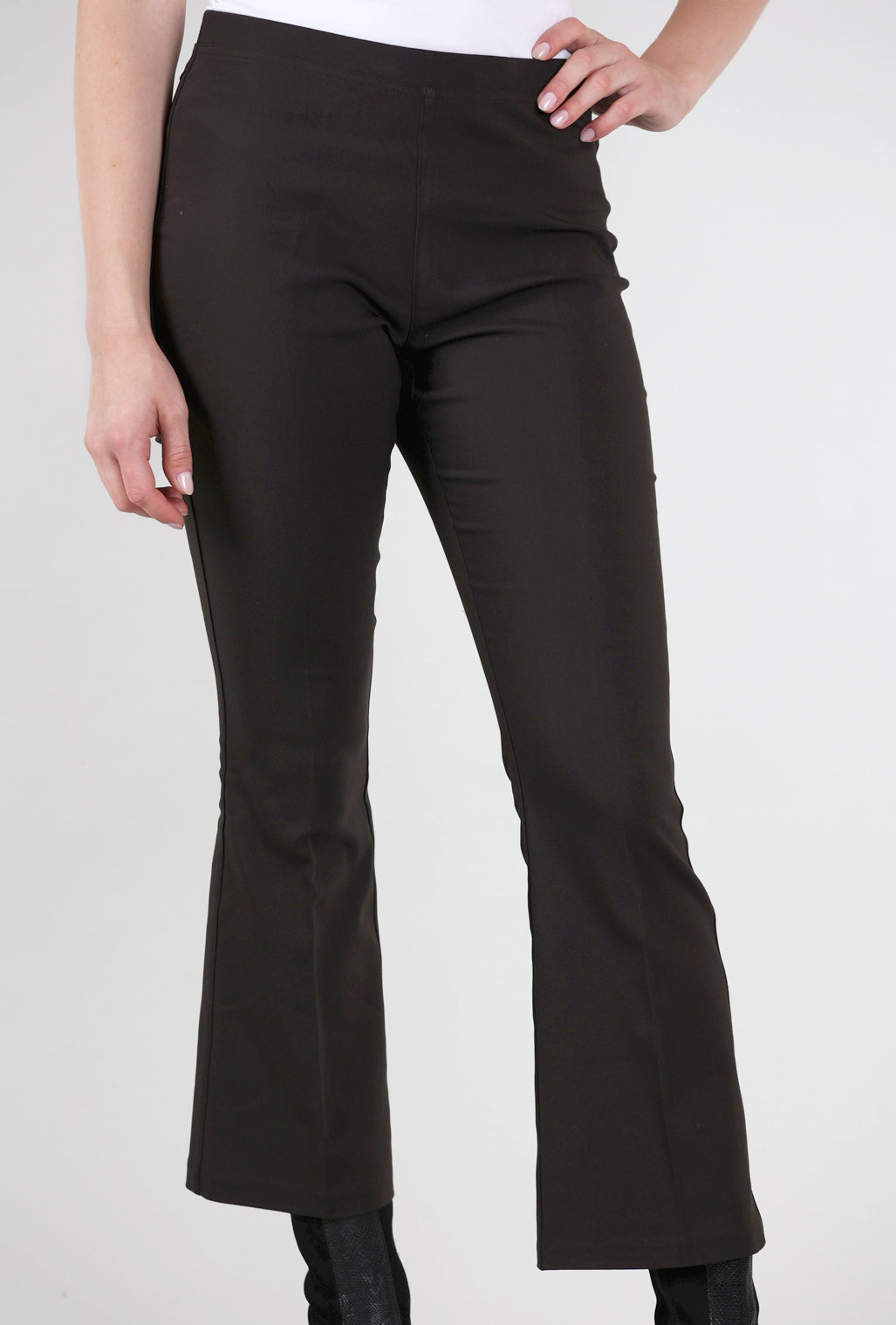 Peace of Cloth Ella Crop Flare Pant, Brown 