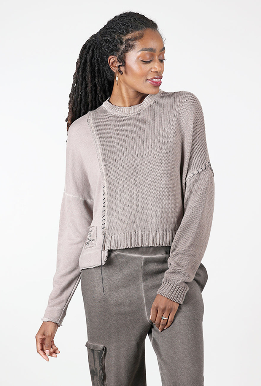 Studio B3 Twin Combo Sweater Top, Dusty Rose 