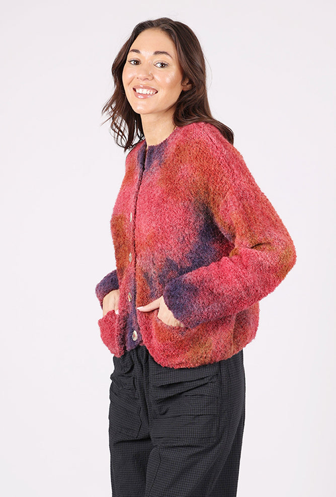Hand-Painted Oriana Cardie, Autumn Leaves