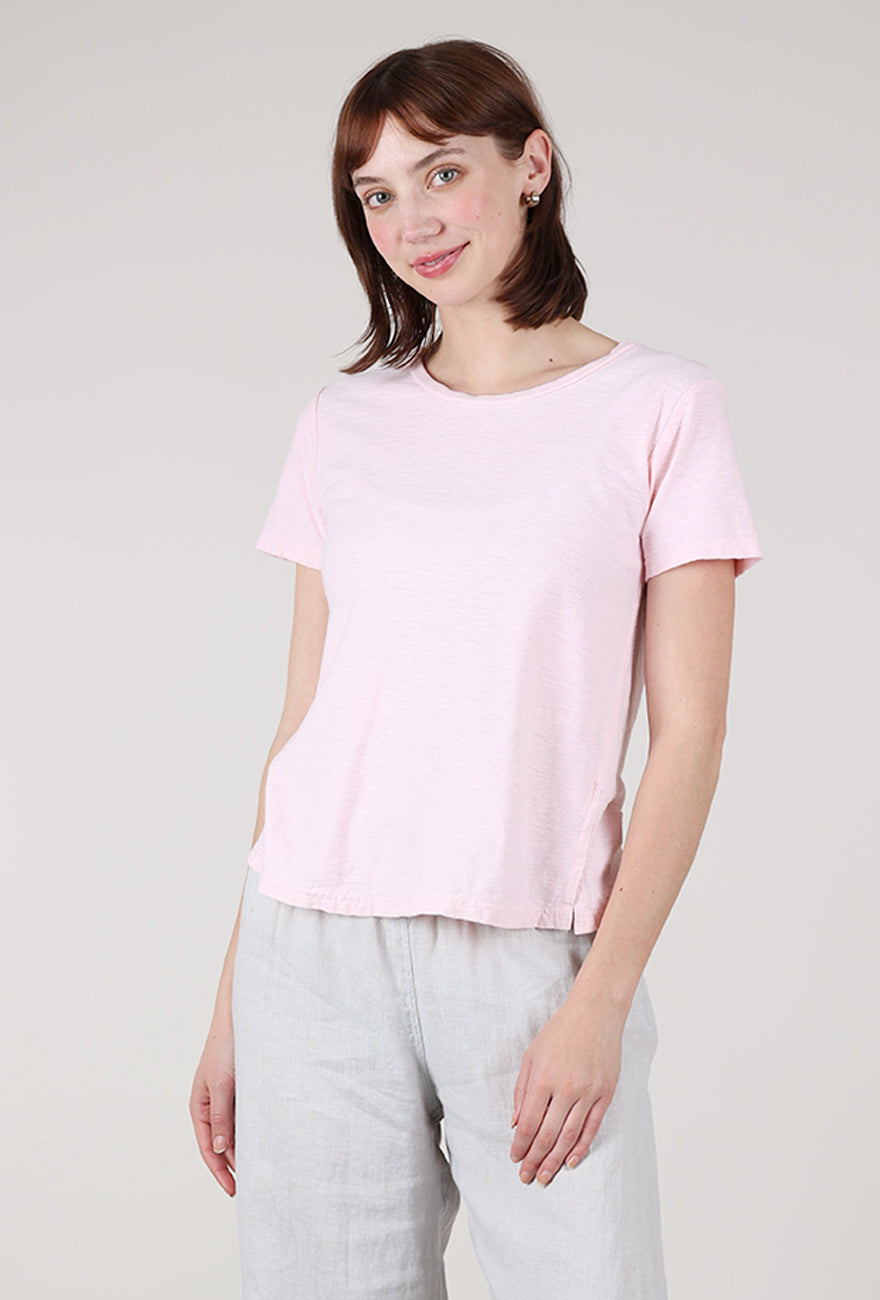 Cut Loose S/S Cropped Tee, Pink Salt 