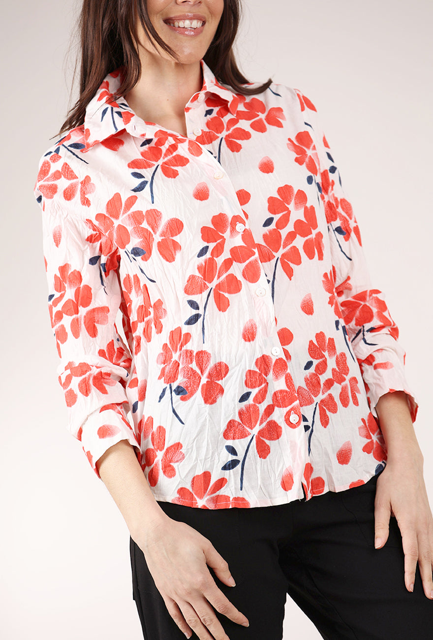 Dress Addict Jor Shirt, Coral/White 