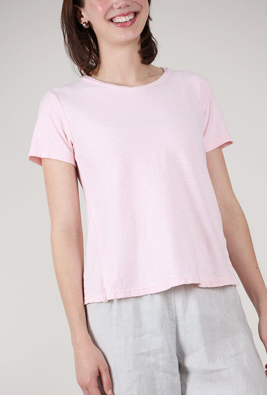 Cut Loose S/S Cropped Tee, Pink Salt 