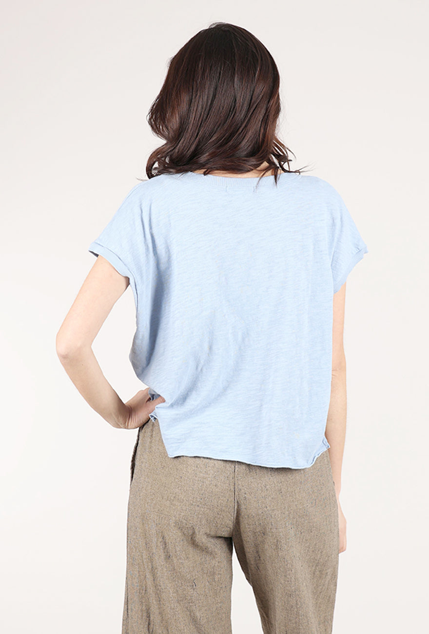 Mododoc Short Dolman Step-Hem Tee, Frost 