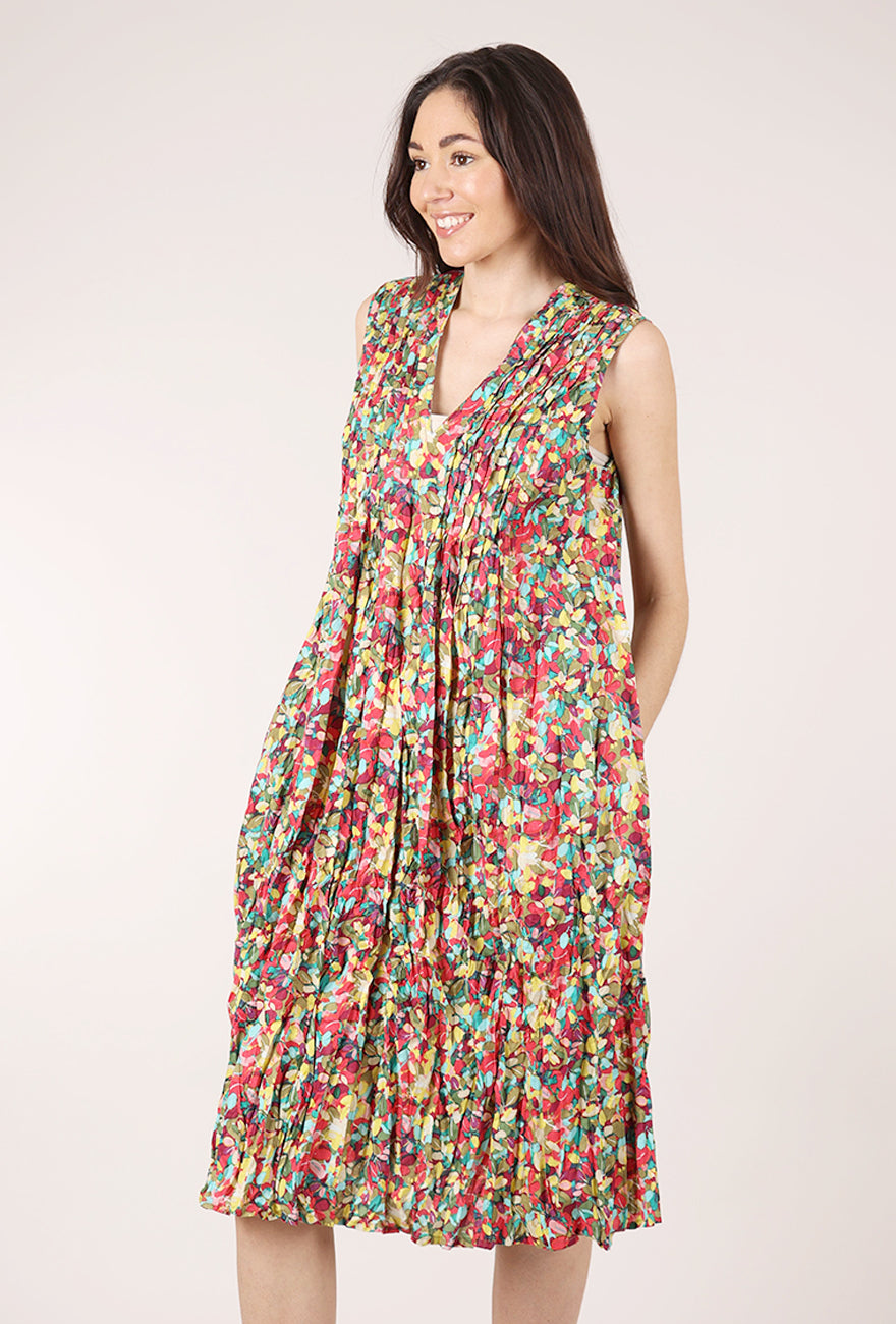 Dress Addict Jerk Dress, Rose/Turq Floral 