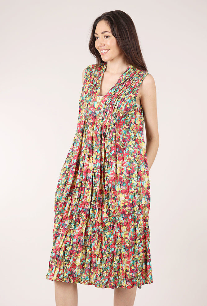 Dress Addict Jerk Dress, Rose/Turq Floral 