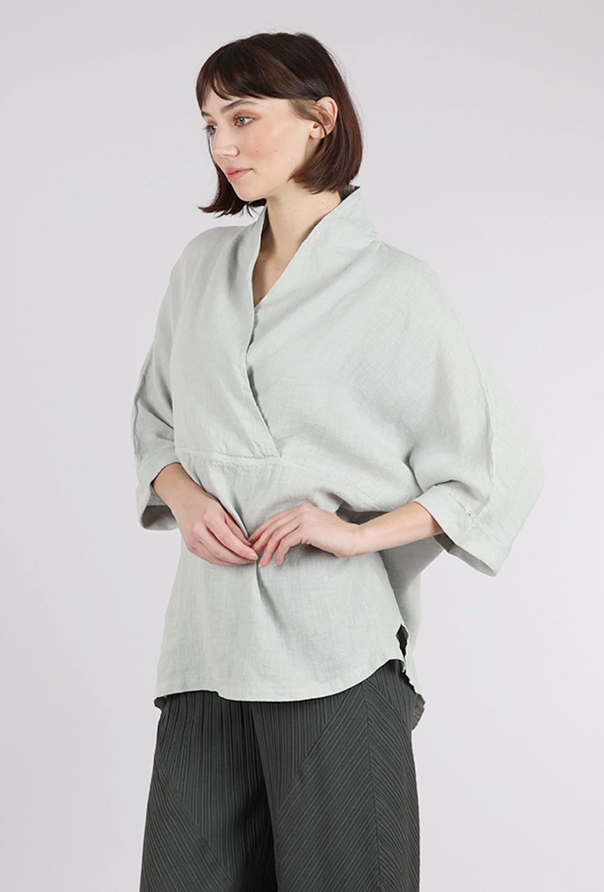 Own Linen Kimono Top, Stone