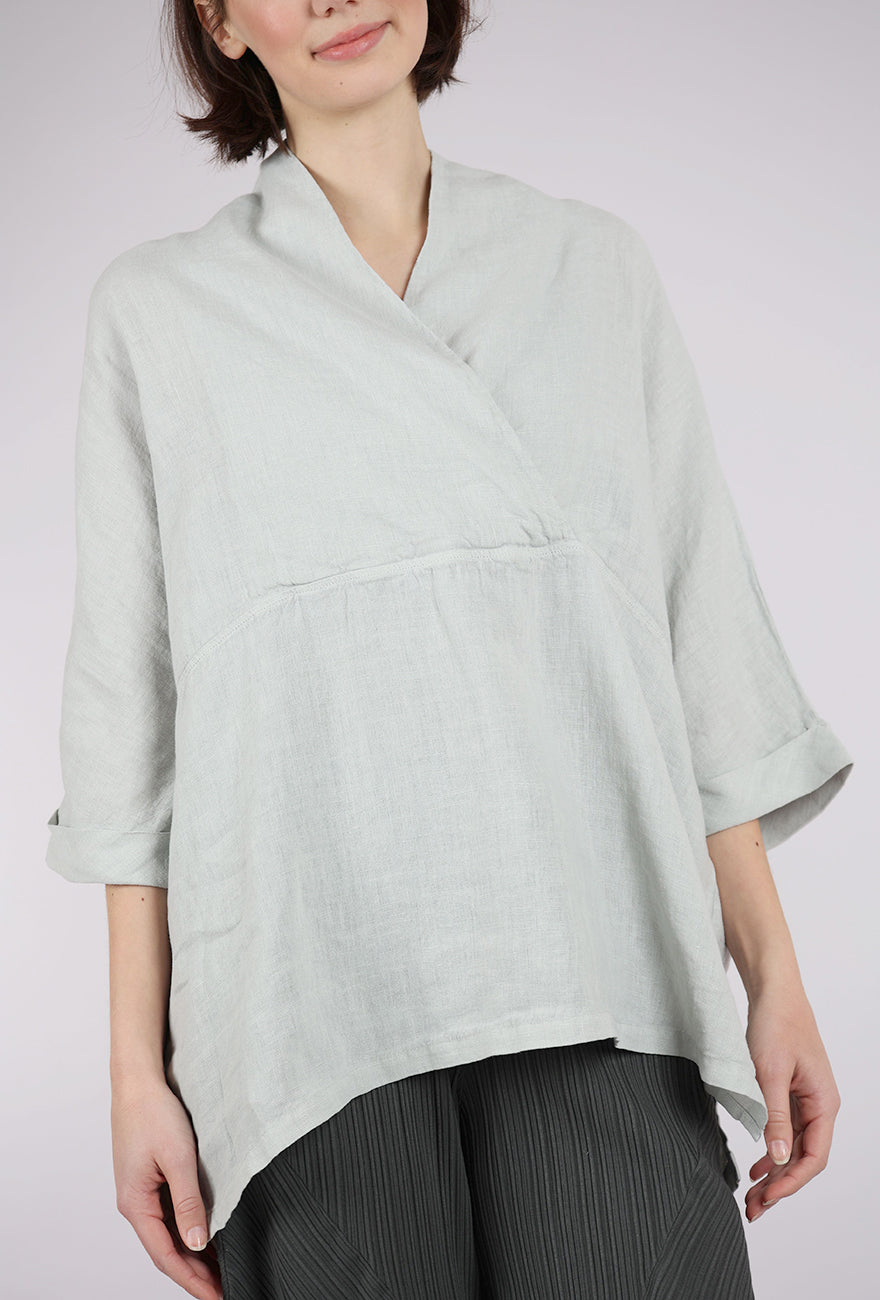 Own Linen Kimono Top, Stone