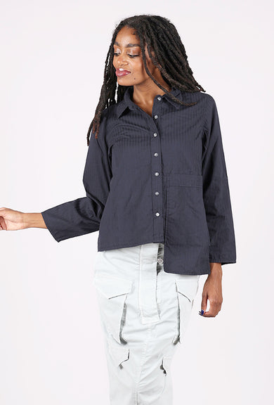 Paper Temples Button-Down Pocket Top, Lights Out 