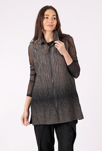 Moonlight Static Pattern Vest, Bronze 