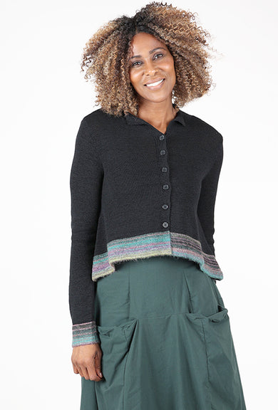 Yaz Breakout Trim Cardie, Black