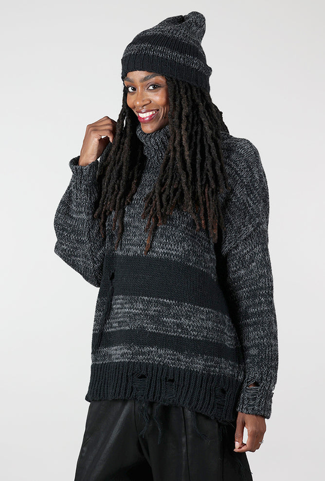 Studio B3 Punko Beanie, Black/Gray 