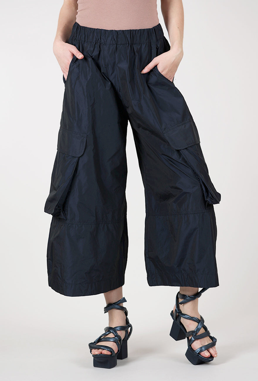 Alembika Taffeta Pocket Pant, Navy 