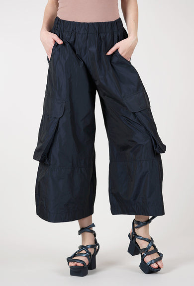 Alembika Taffeta Pocket Pant, Navy 