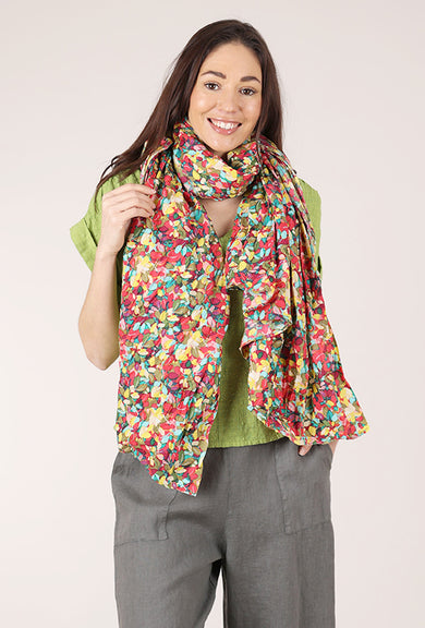 Dress Addict Pareo Scarf, Rose/Turq 