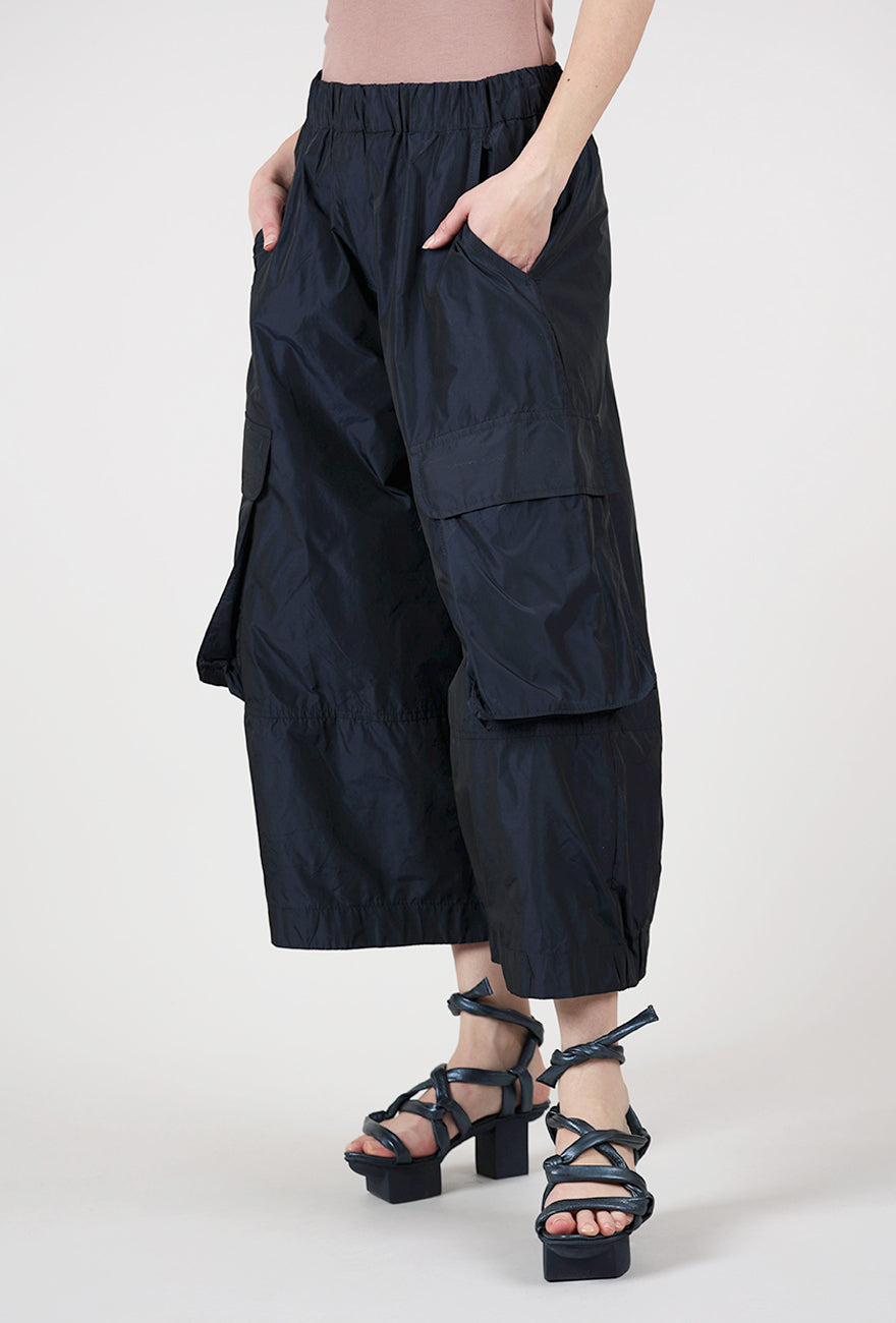 Alembika Taffeta Pocket Pant, Navy 