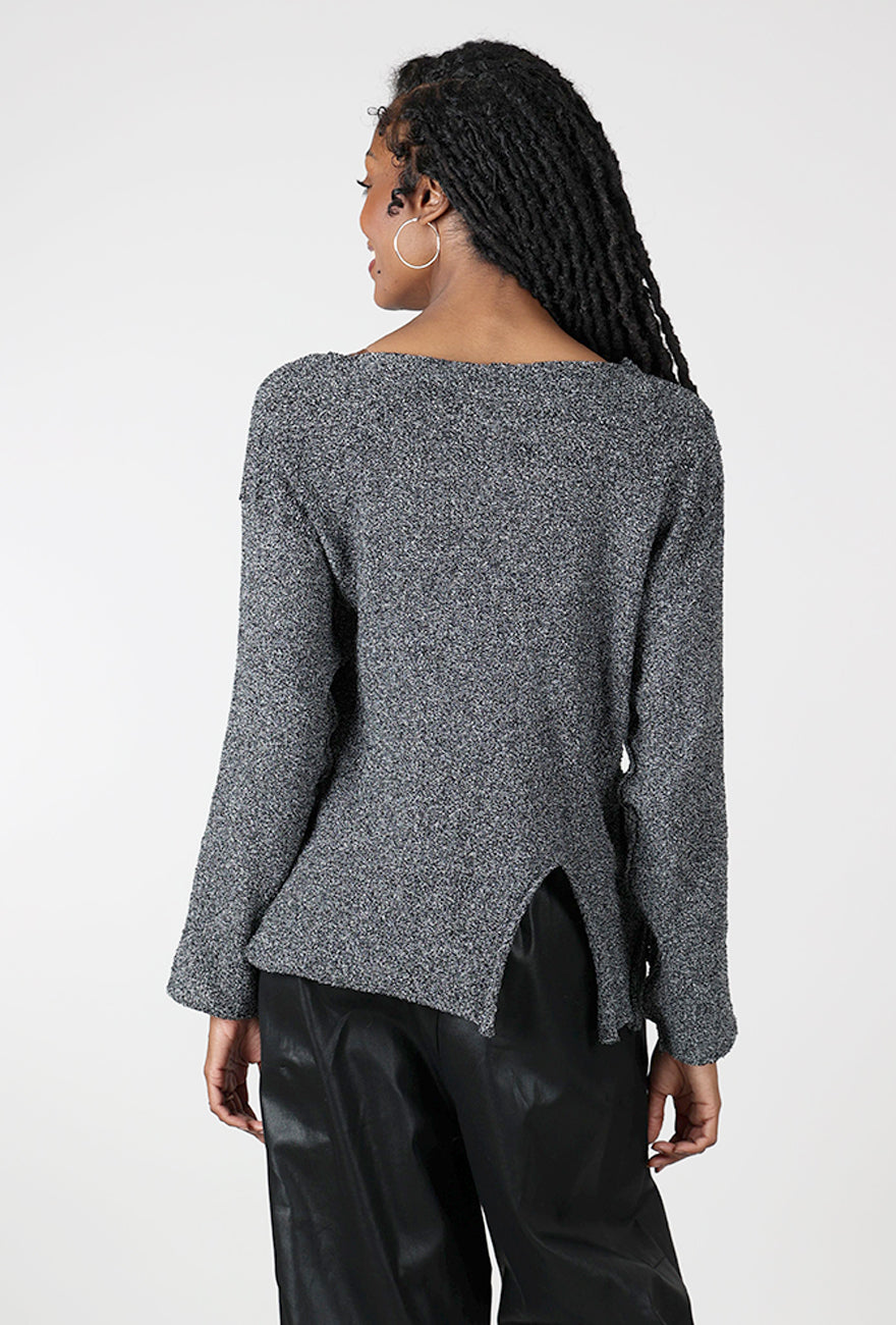Paper Temples Countess Pullover, Black Speckle 