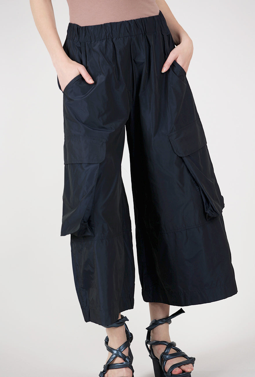 Alembika Taffeta Pocket Pant, Navy 