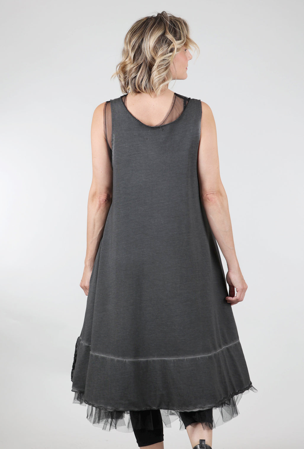 Pluslavie Terry Dress, Asphalt 