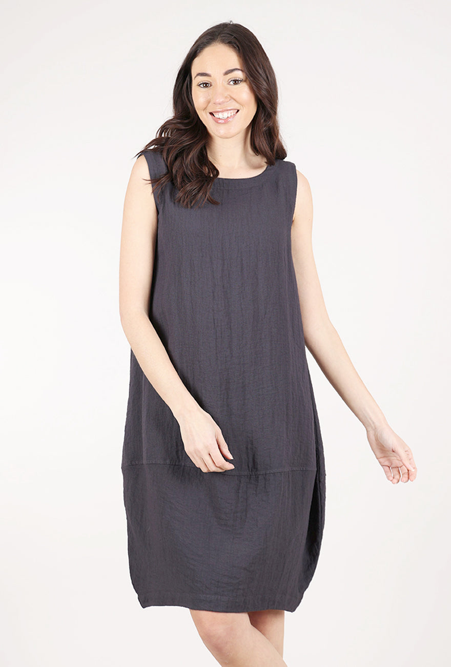 Eleven Stitch Easy Bubble Dress, Black Pearl 