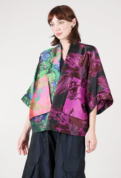 Alembika Dolman Jacquard Jacket, Magenta Mix 