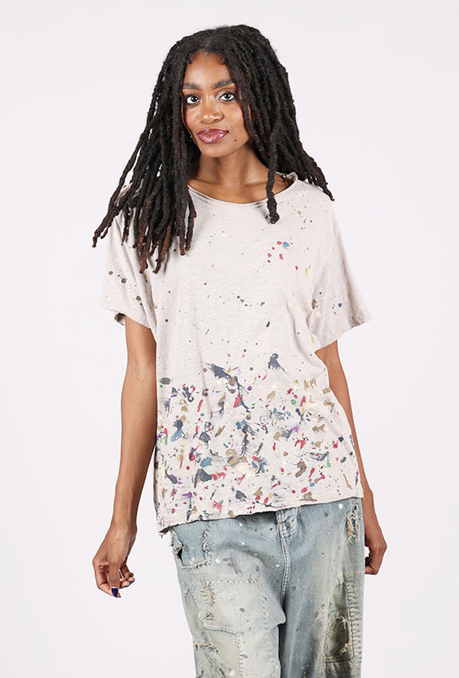 Magnolia Pearl Boyfriend Tee, PJB Art/Ash 