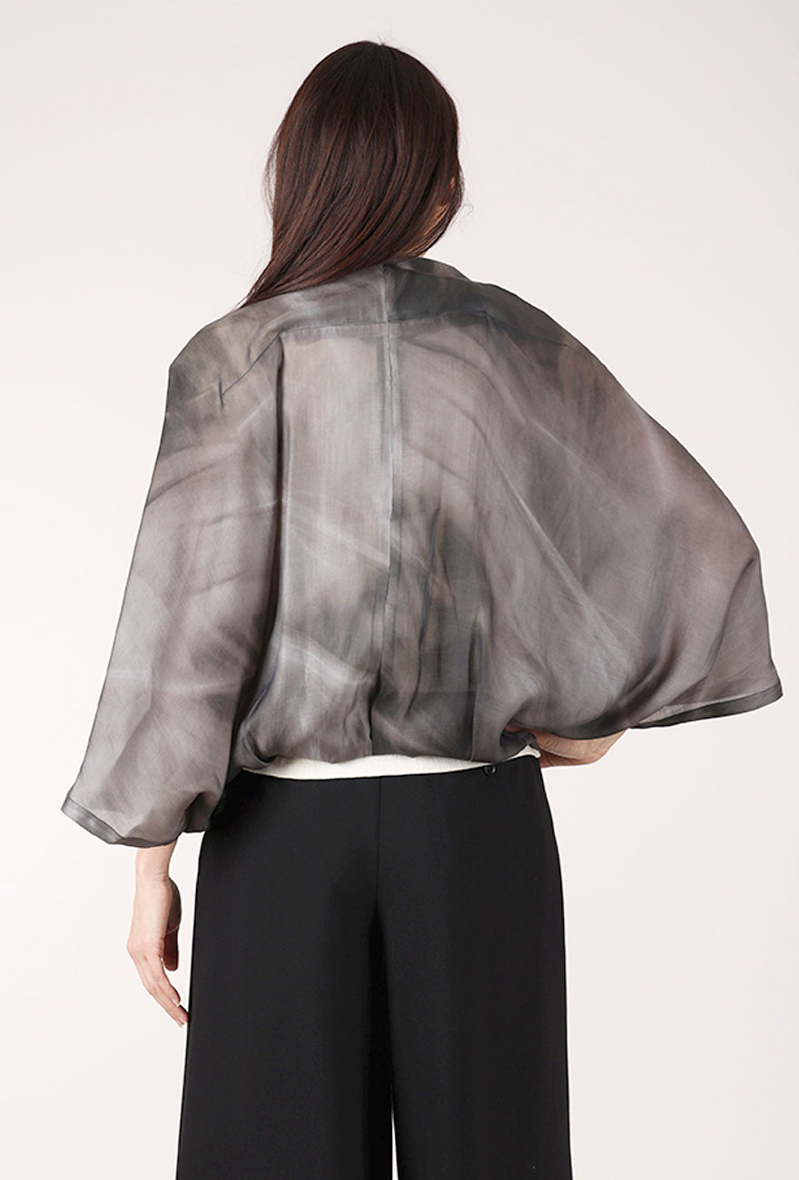 Moyuru Airy Shrug, Gravel 