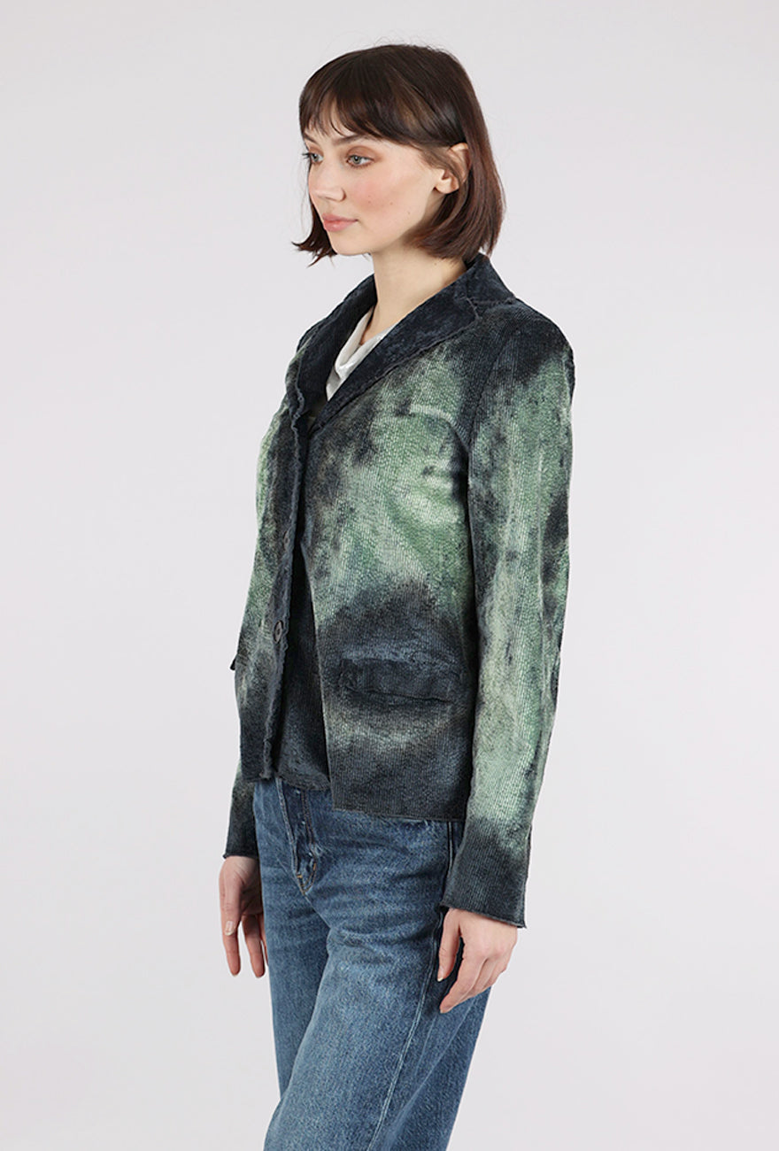 Heyne Bogut Nicksian Ombre Cord Blazer, Sea 