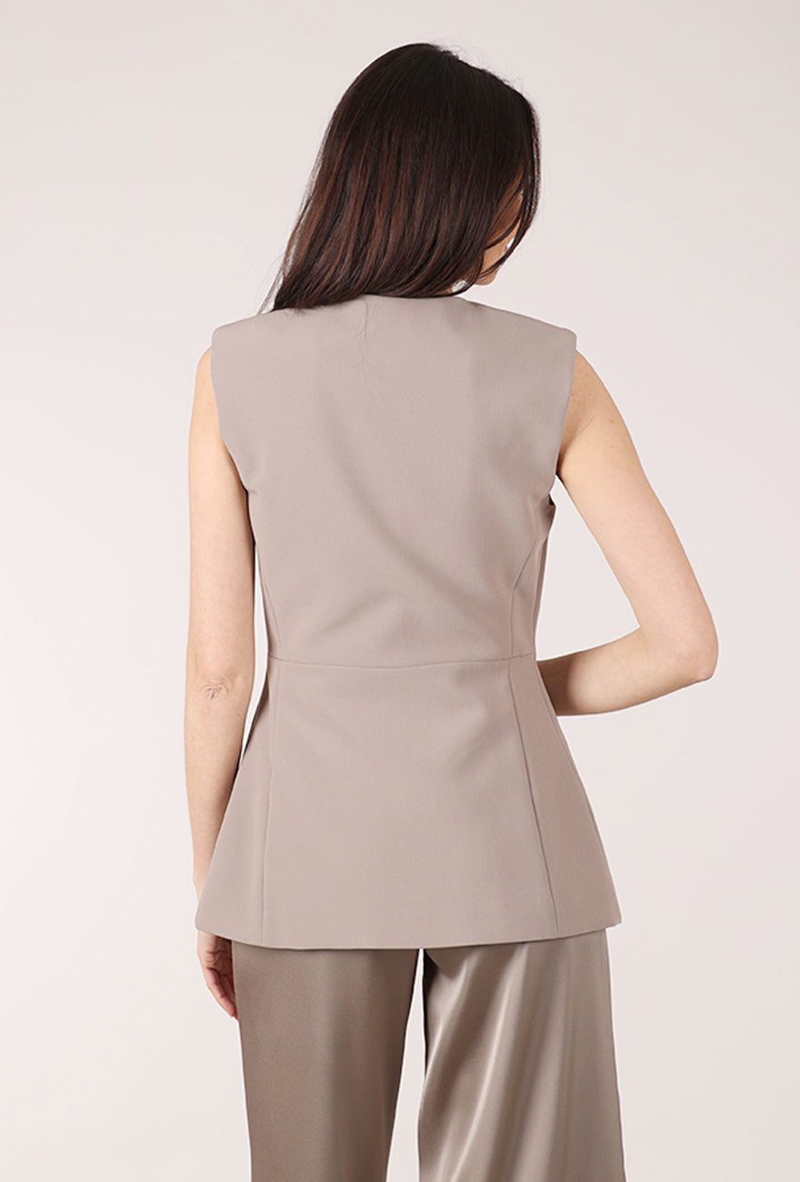 Favorite Daughter The Clocking In Top, Soft Taupe 