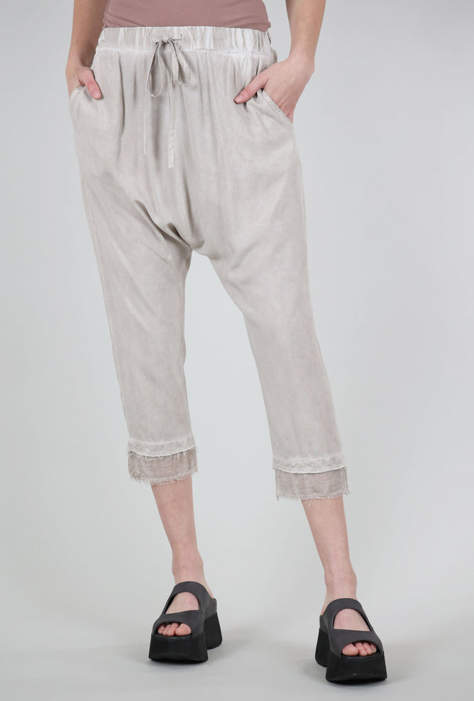 Sanctamuerte Silky Extended Rise Pant, Ivory 