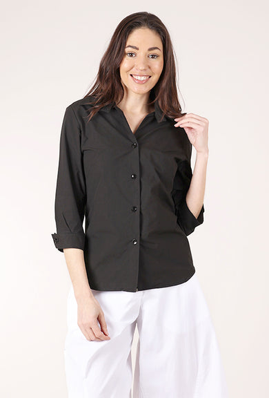Gershon Bram Gal Button Up Shirt, Black 