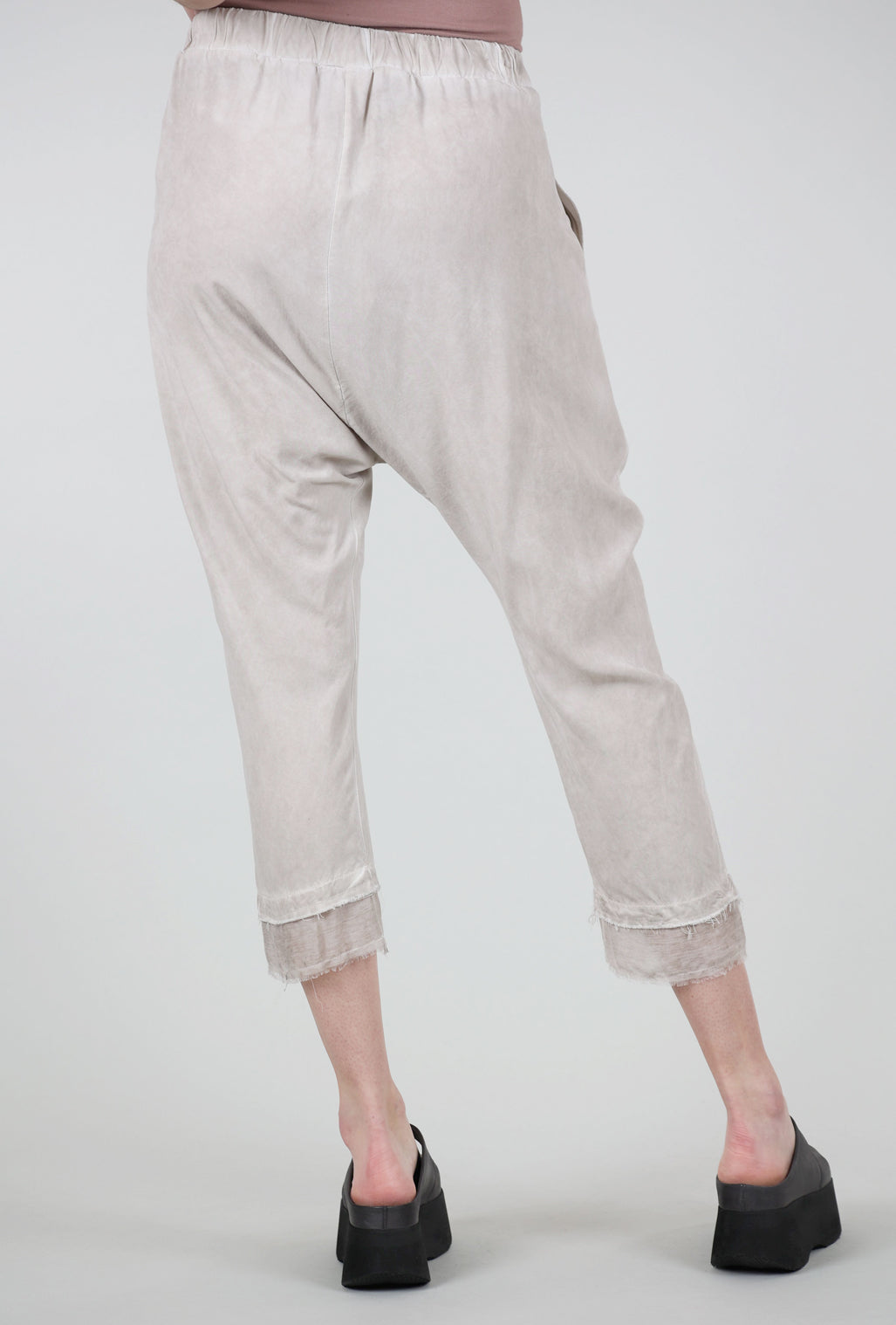 Sanctamuerte Silky Extended Rise Pant, Ivory 