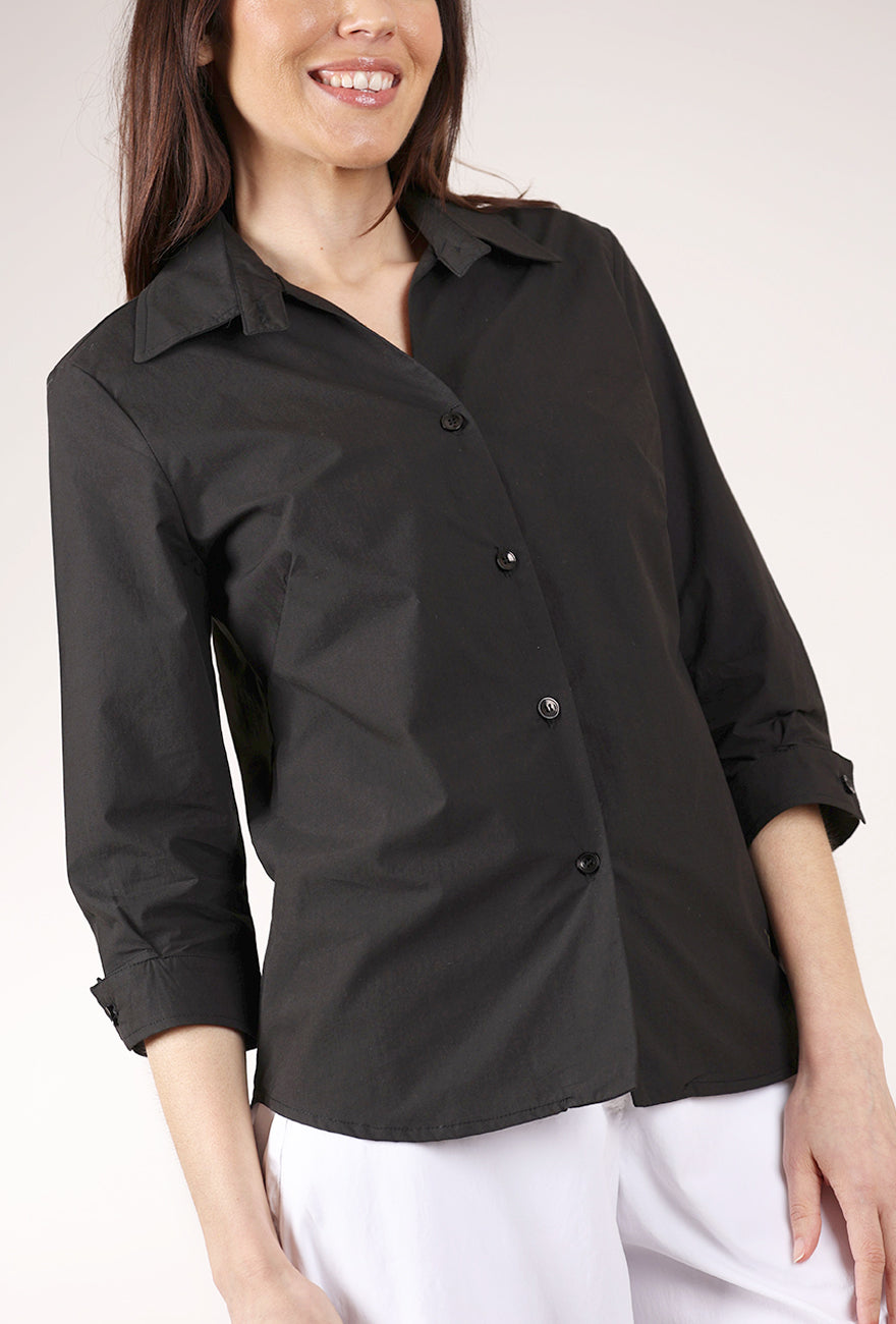 Gershon Bram Gal Button-Up Shirt, Black 