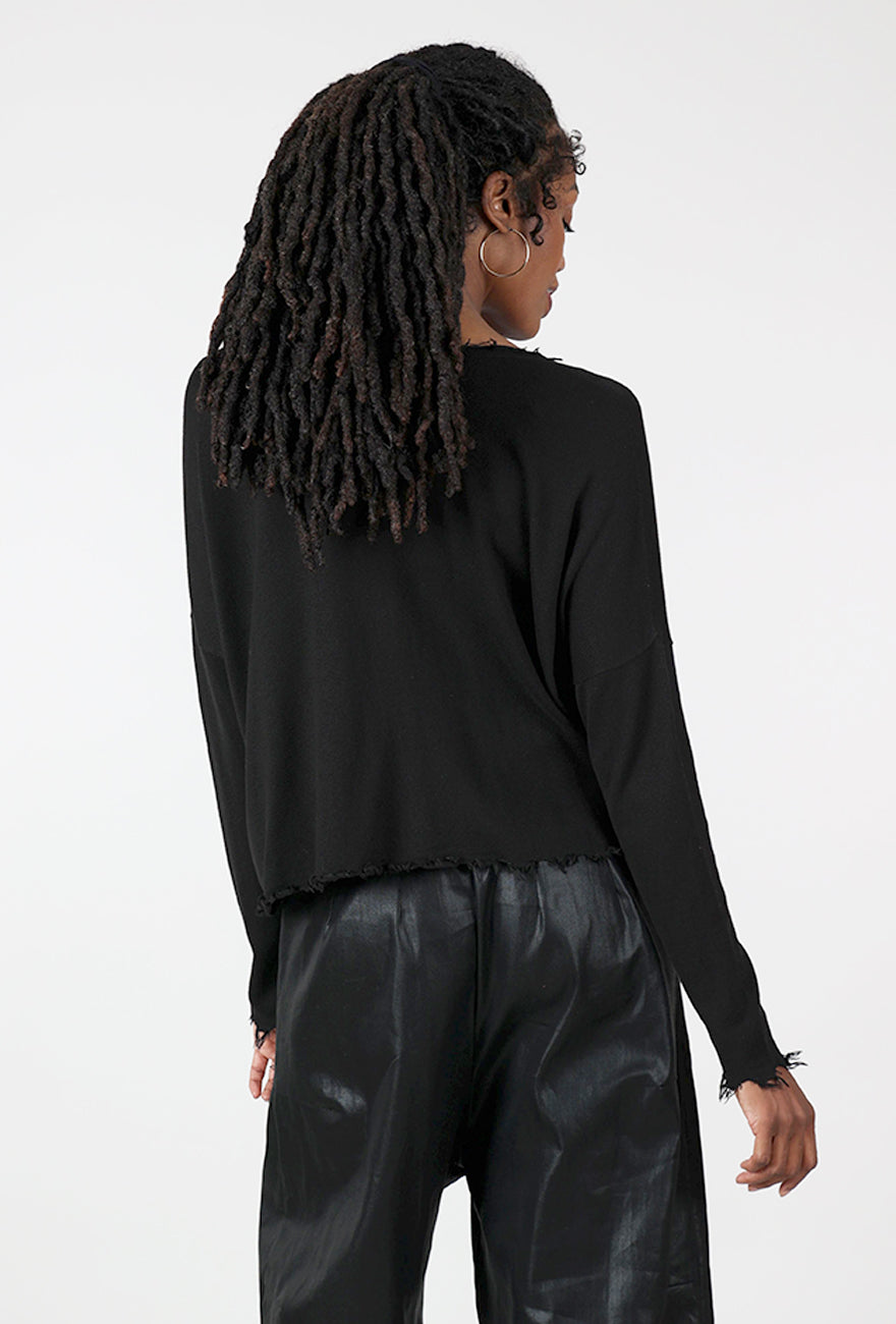 Bleached Cardie, Black