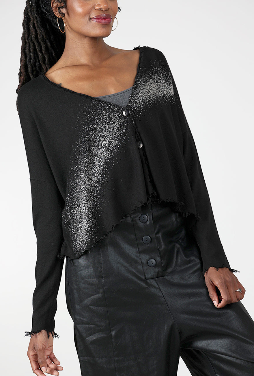 Bleached Cardie, Black