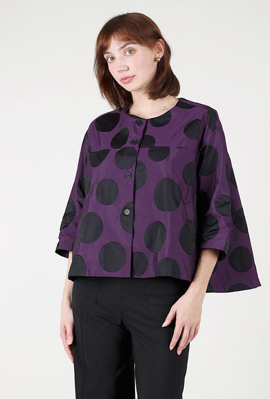 Alembika Taffeta Dot Jacket, Violet 