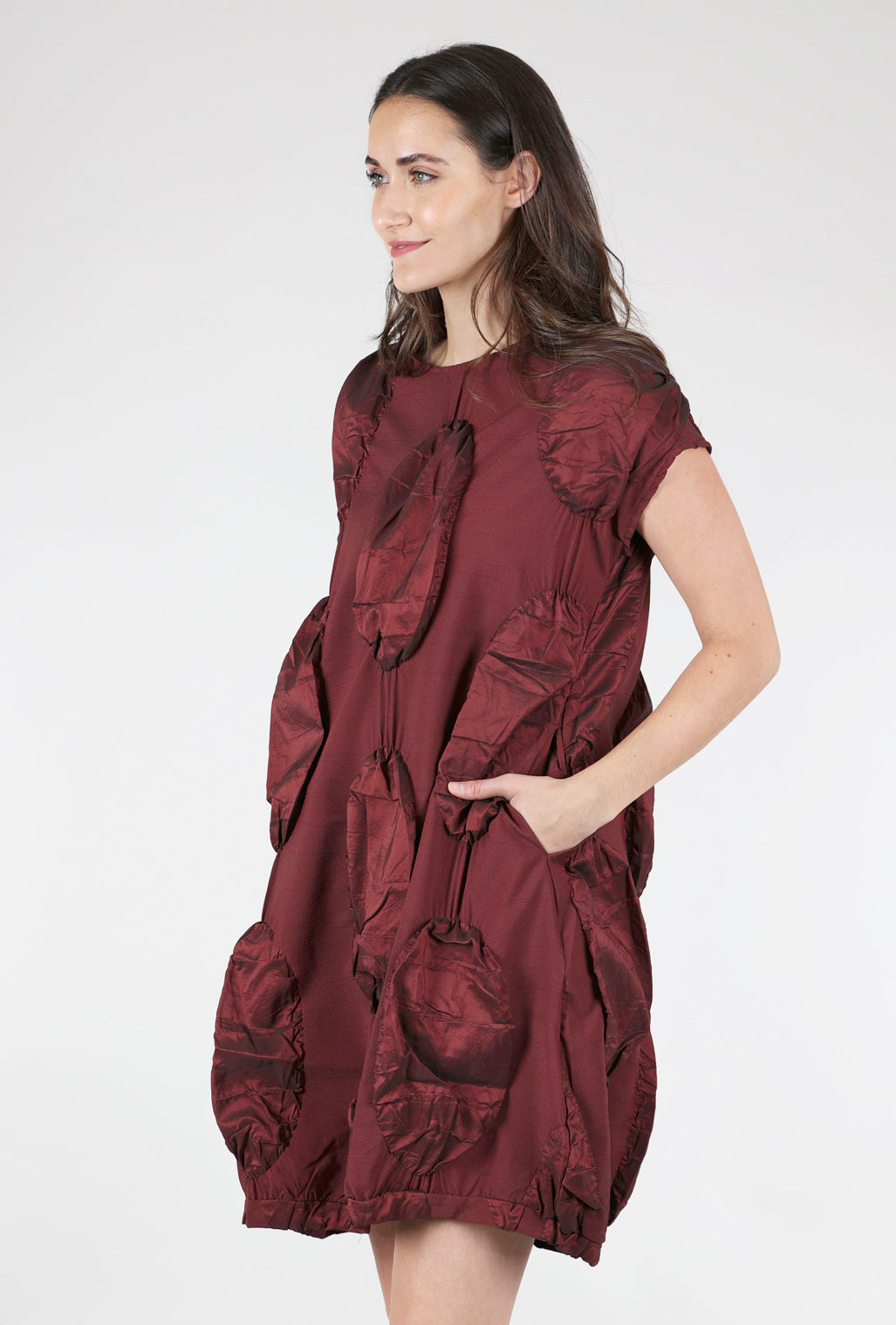 Kozan Simona Disc Dress, Garnet 