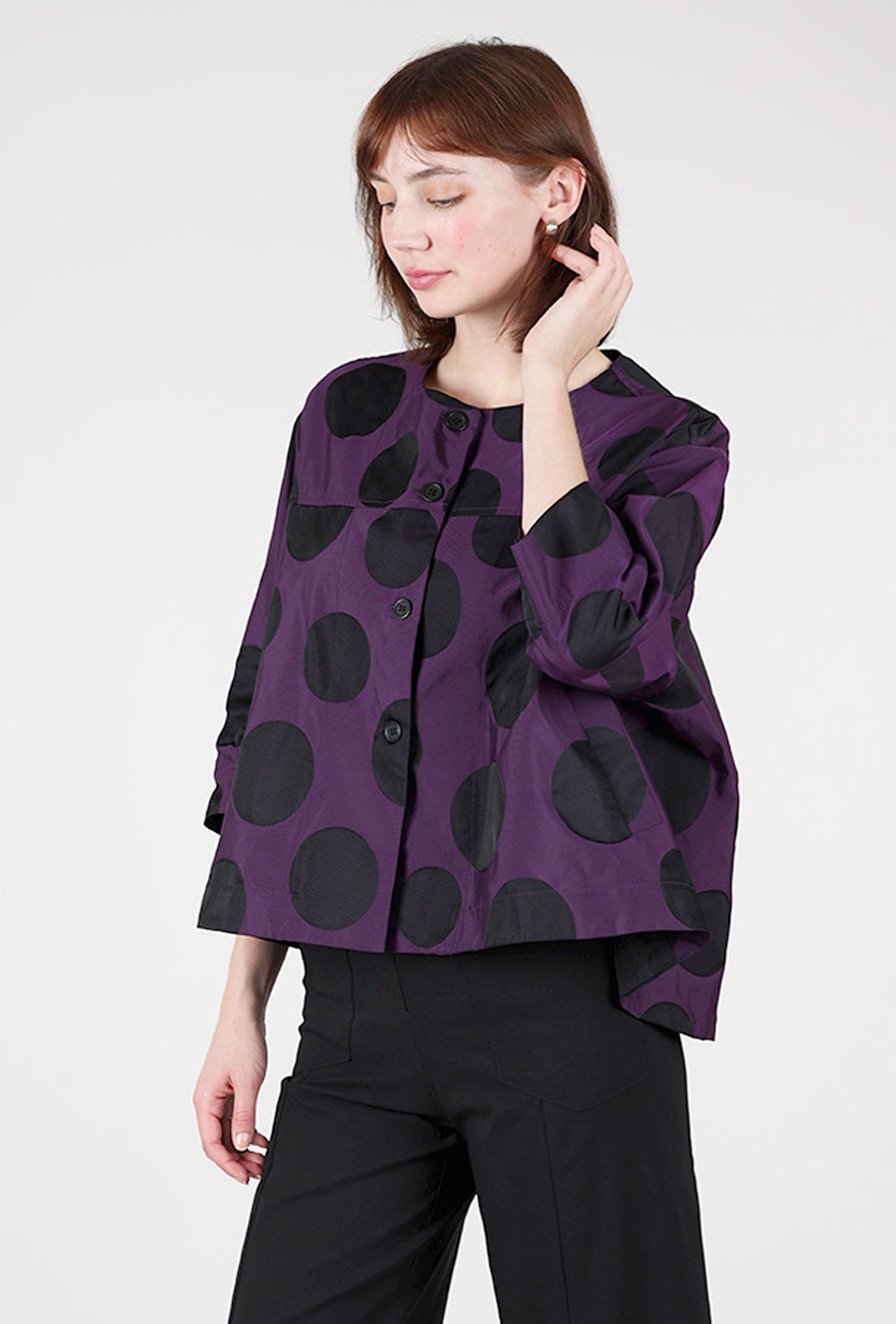 Alembika Taffeta Dot Jacket, Violet 