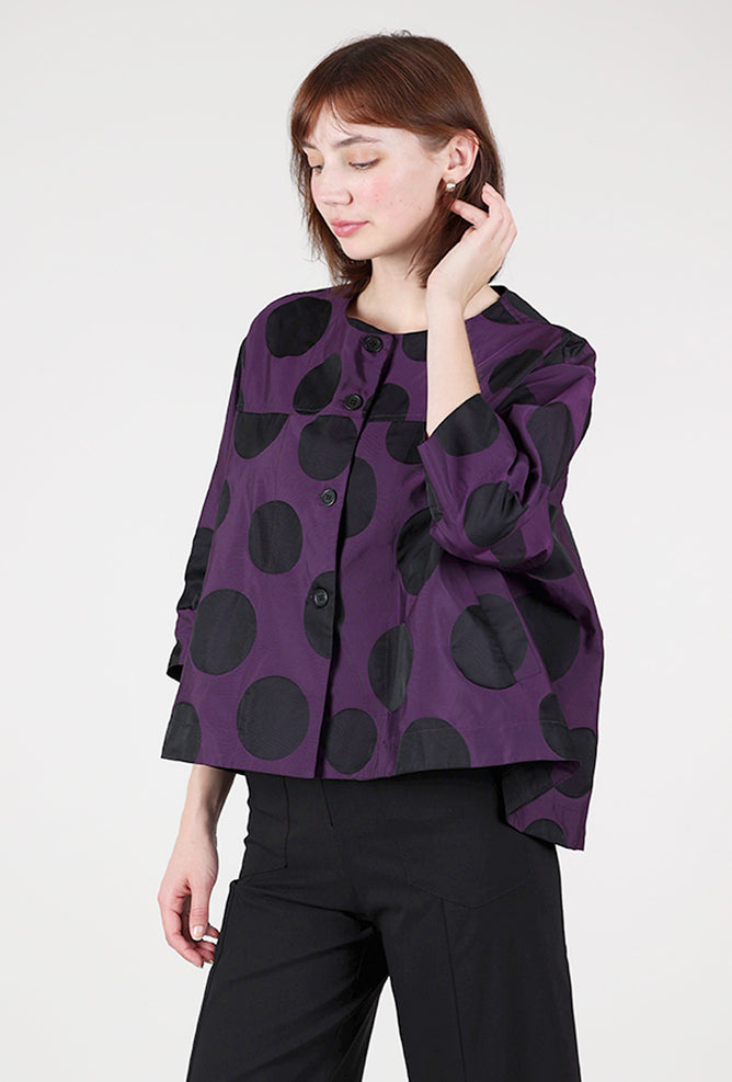 Alembika Taffeta Dot Jacket, Violet 