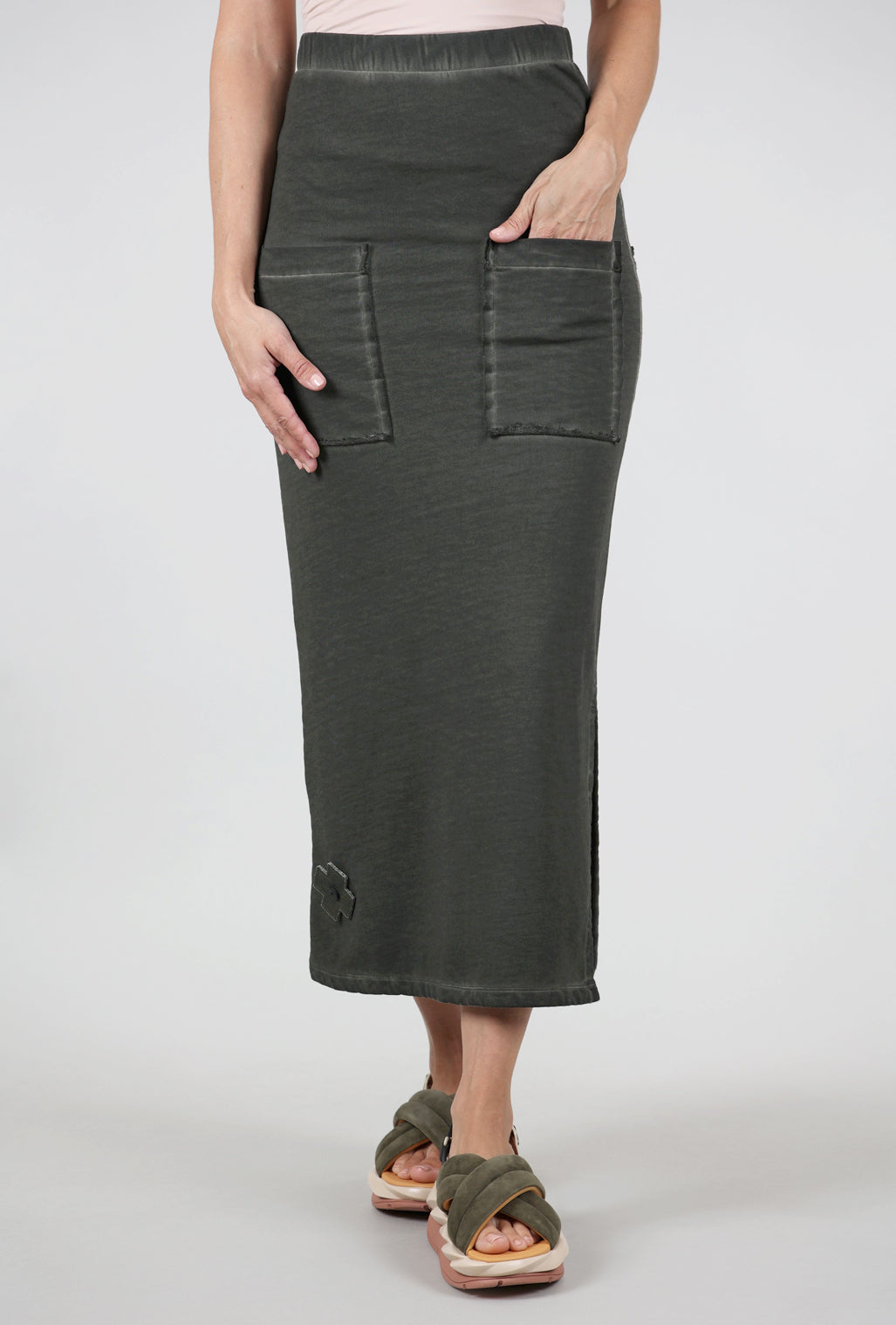 Pluslavie Pen Skirt, Olive 