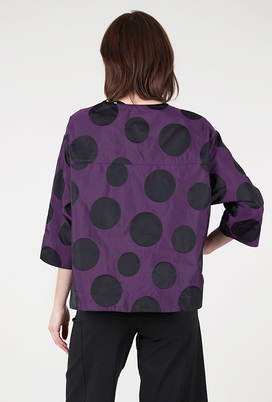 Alembika Taffeta Dot Jacket, Violet 