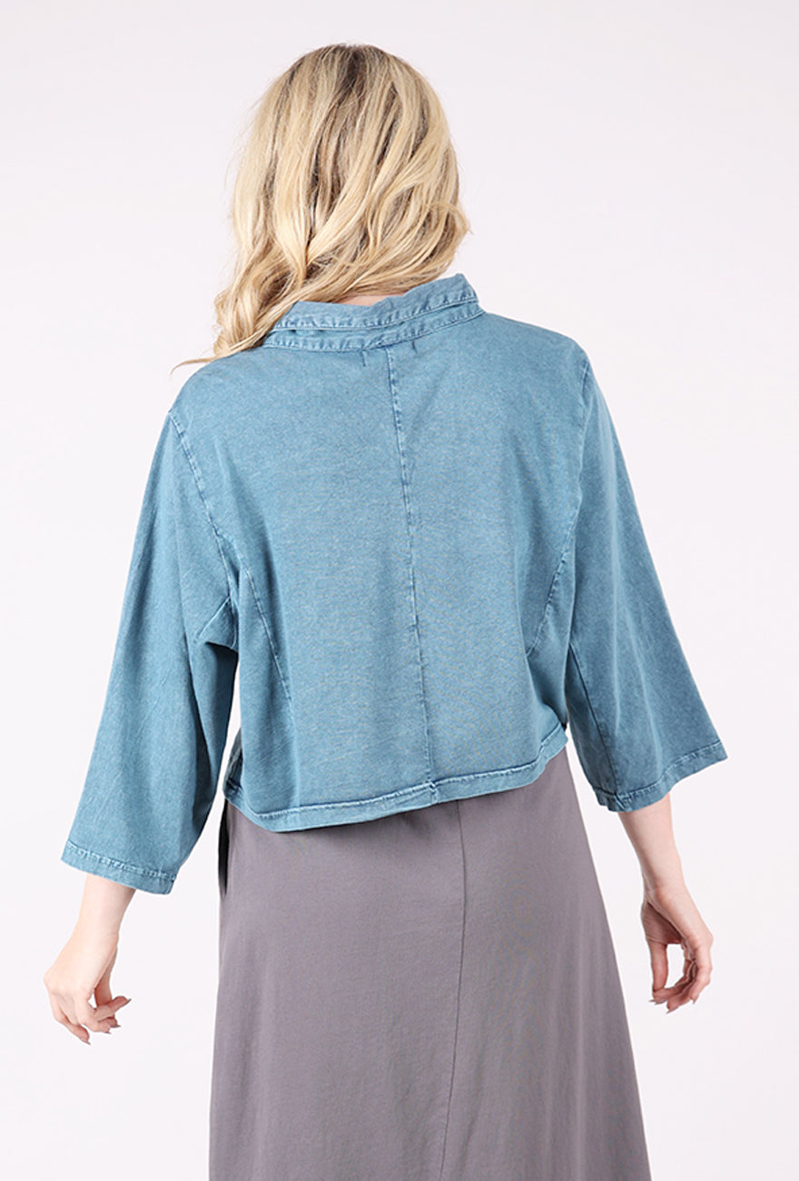 Tulip Jersey Parker Jacket, Denim 