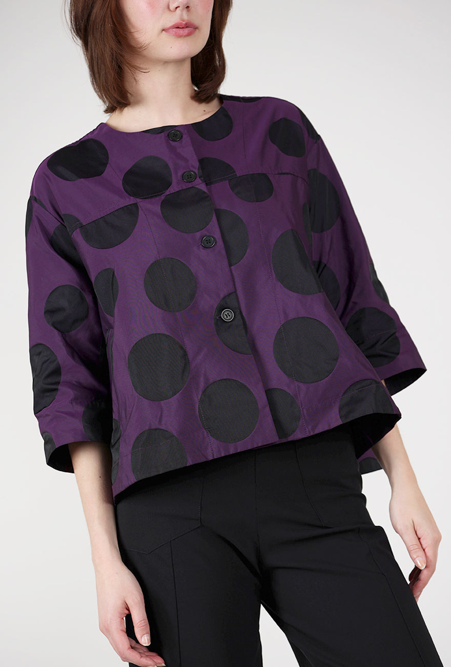 Alembika Taffeta Dot Jacket, Violet 