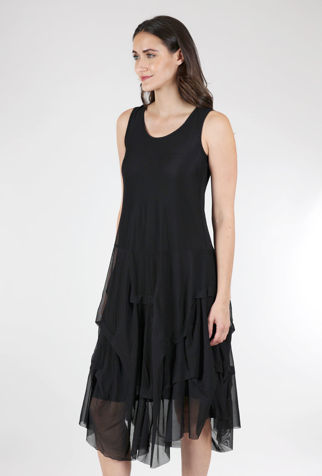 Kozan Martha Dress, Black Mesh 