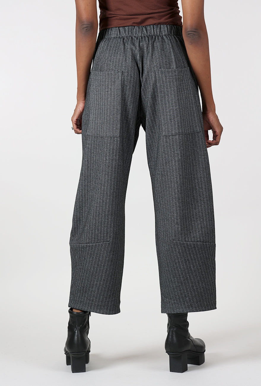 Alembika Herringbone Pocket Trouser, Steel 