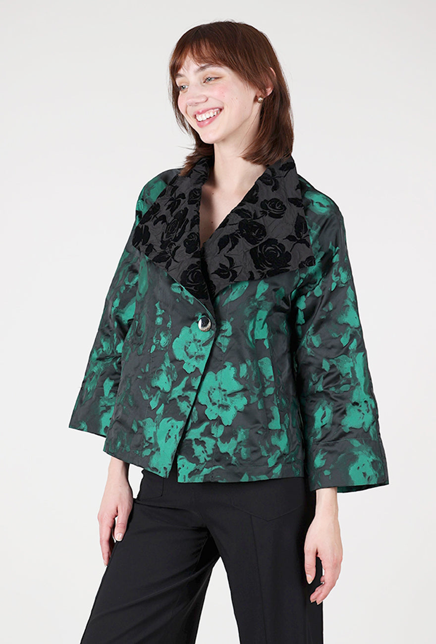 Alembika Rose Splendor Jacket, Emerald 