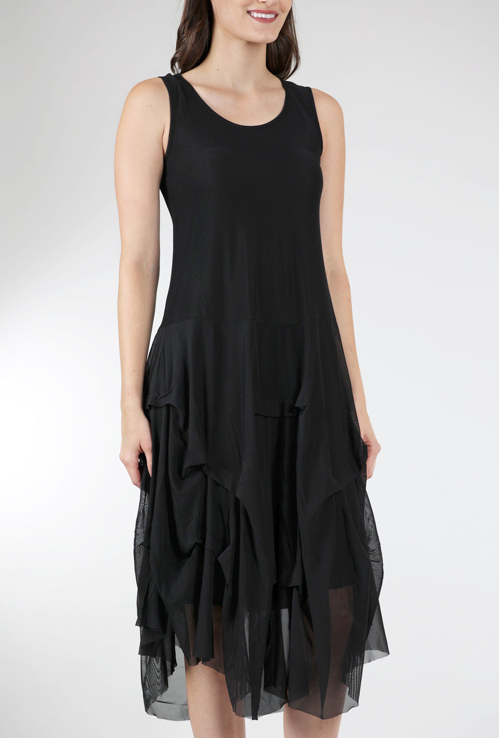 Kozan Martha Dress, Black Mesh 