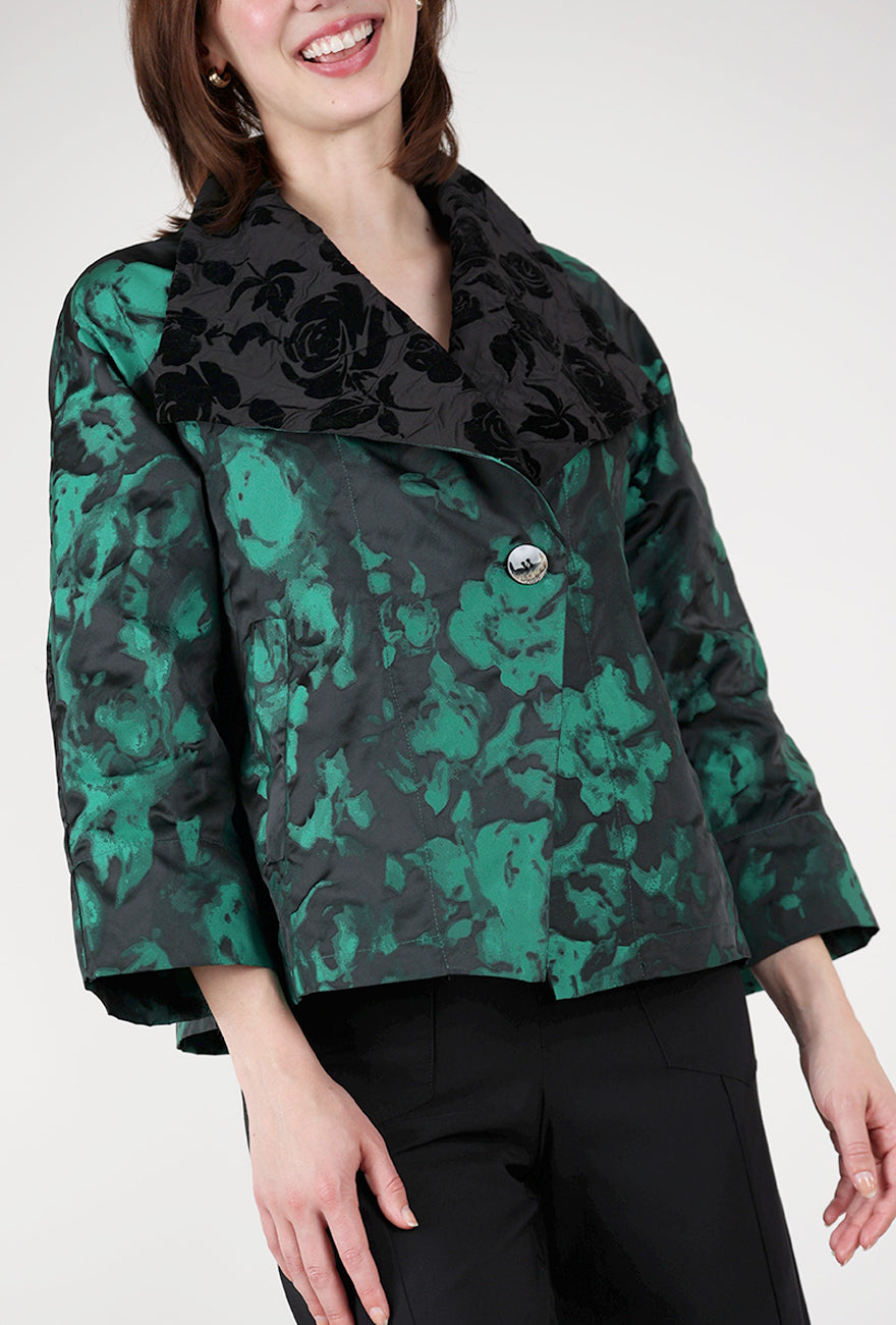 Alembika Rose Splendor Jacket, Emerald 